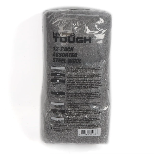 Alt view image 4 of 6 - Hyper Tough Multi Grade Assorted Steel Wool Pads, 12-pack, Model 2148