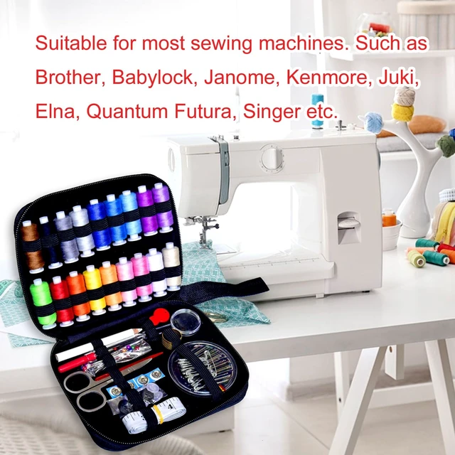 Alt view image 6 of 7 - Sewing Kit with Case Portable Sewing Supplies for Home Traveler, Adults, Beginner, Emergency, Contains 18 Sewing Thread, Scissors, Needles, Measure etc