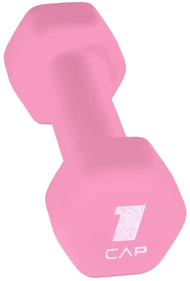 Main image of CAP, 1lb Neoprene Dumbbell, Pink, Single