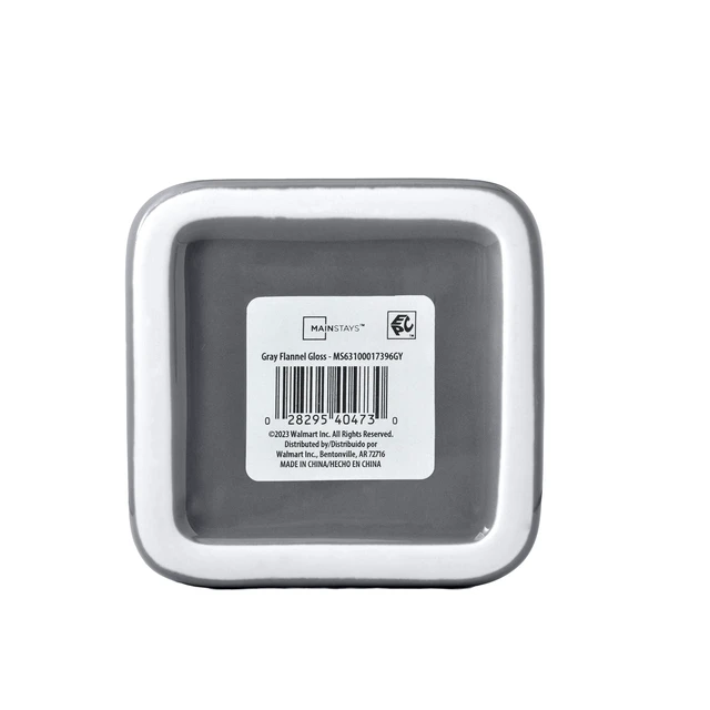 Alt view image 3 of 5 - Mainstays Liquid Soap Pump with Sponge Caddy, Gray Ceramic, Single, Well Suited to Kitchen Organization and Accessibility