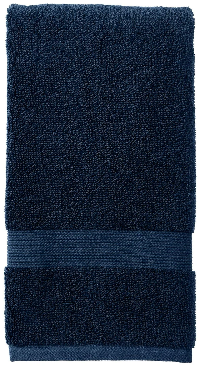 Main image of Better Homes & Gardens Signature Soft Solid Cotton Hand Towel, Blue Admiral