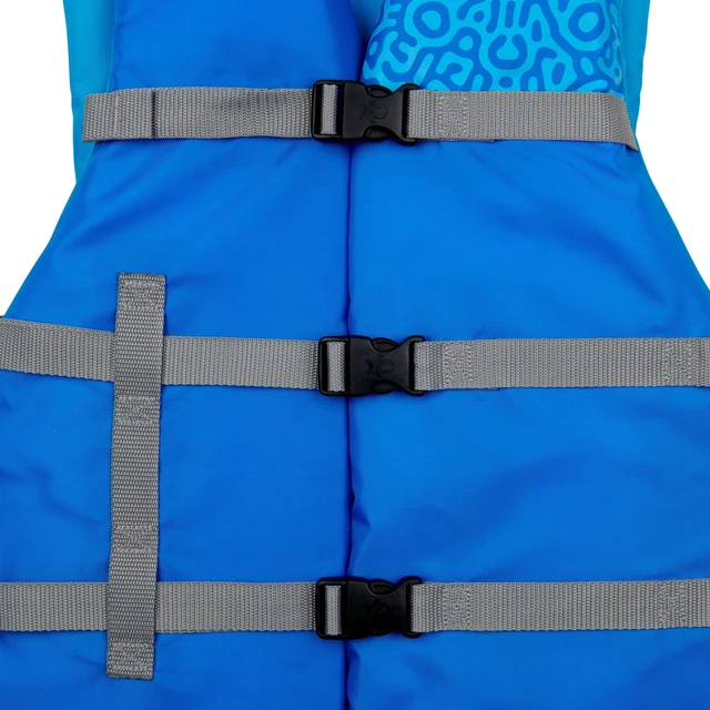 Alt view image 2 of 5 - X2O Universal Adult 2X/3X Life Vest and Jacket, (50" - 60" Chest), Blue Ocean Coral, Unisex
