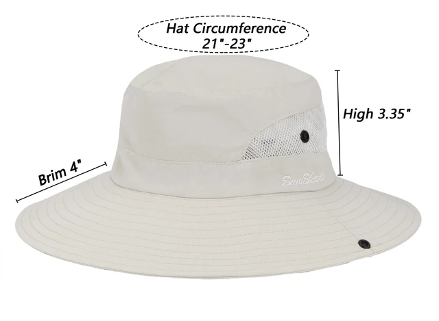 Alt view image 2 of 6 - Womens Sun-Hat Outdoor Protection Foldable Beach-Bucket-Hat Ponytail-Hole