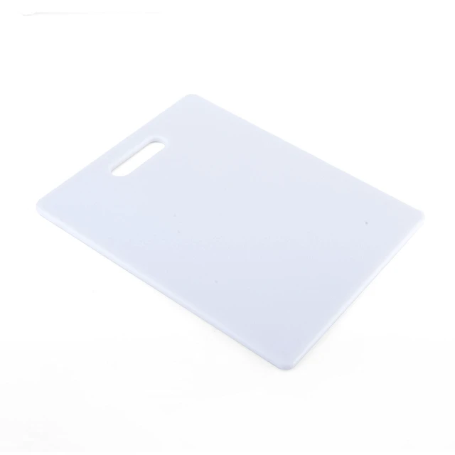 Alt view image 2 of 5 - FARBERWARE Reversible Plastic Cutting Board, 8x10 Inch, White, Dishwasher Safe, Non-Porous and Durable for Chopping, Slicing, Prep, Easy to Store