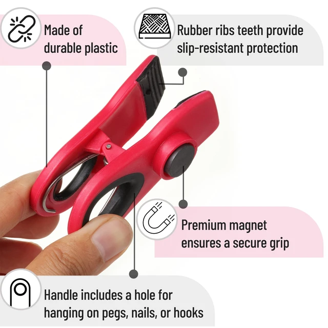 Alt view image 7 of 7 - Mr. Pen- Magnetic Chip Clips, 6 Pack, Airtight Seal
