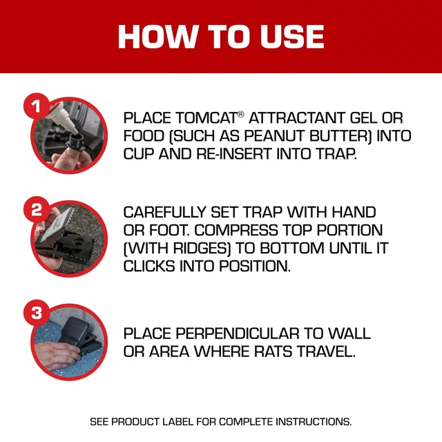 Alt view image 6 of 7 - Tomcat Rat Snap Trap, 1 Rat Size Trap