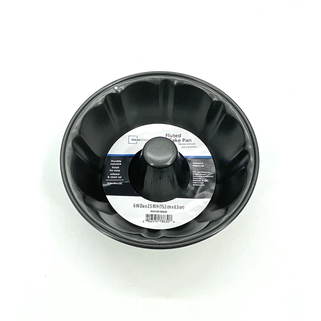 Alt view image 6 of 6 - Mainstays 6 inch Mini Fluted Cake Pan, Carbon Steel