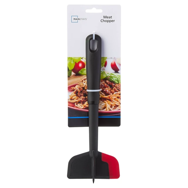 Alt view image 3 of 5 - Mainstays Silicone Meat Masher and Chopper, Black