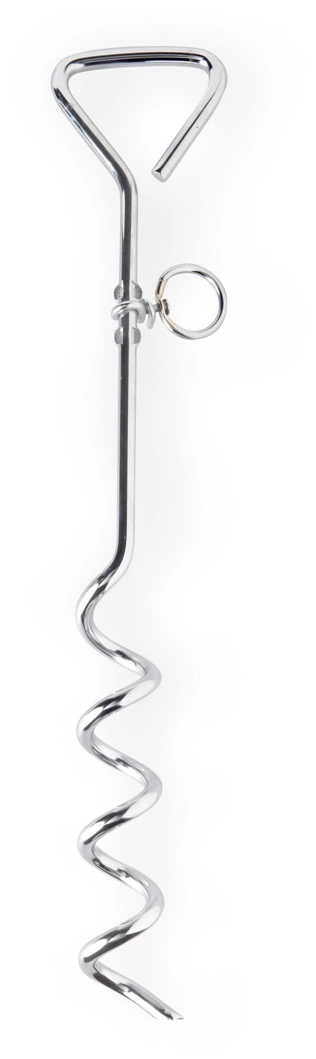 Main image of Vibrant Life Medium Spiral Steel Stake for Dogs, M, 18"