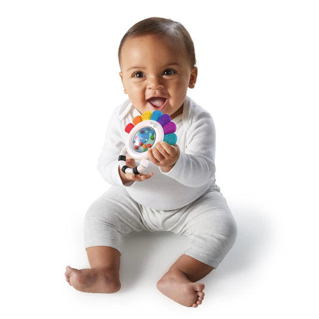 Alt view image 4 of 7 - Baby Einstein Outstanding Opus The Octopus Sensory Rattle & Teether Multi-Use Toy, BPA Free & Chillable, 3 Months & up, Multicolored
