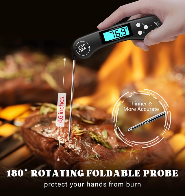 Alt view image 2 of 7 - DOQAUS Meat Thermometer Digital Instant Read Food Thermometer for Cooking