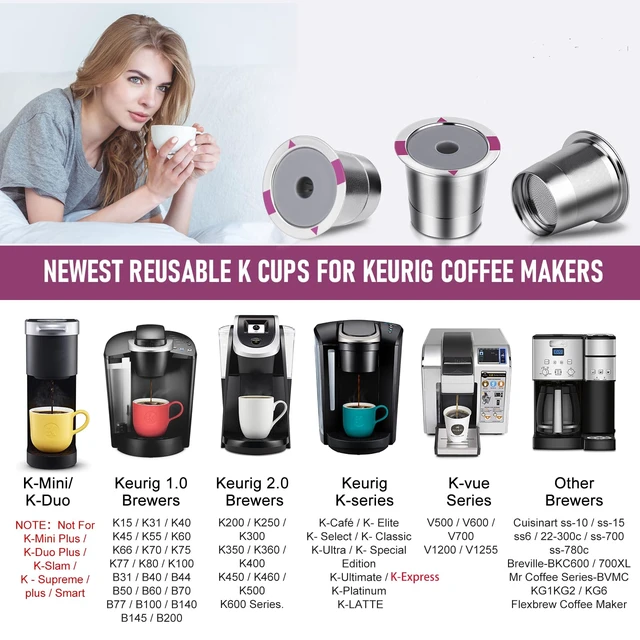 Alt view image 2 of 7 - Stainless Steel Reusable K Cups Coffee Pods, 1 Pack