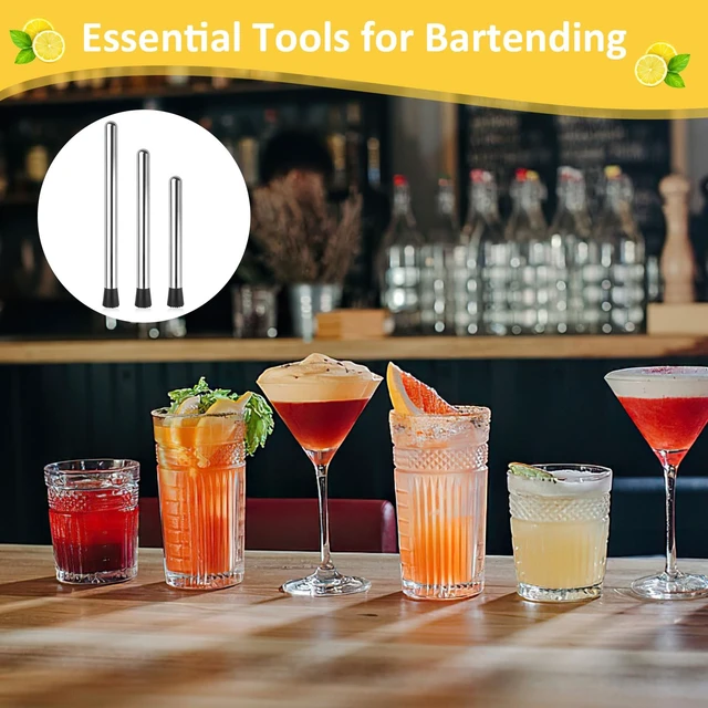 Alt view image 5 of 7 - Muddler for Cocktails, 4 Pack Cocktail Muddler, Stainless Steel Muddler
