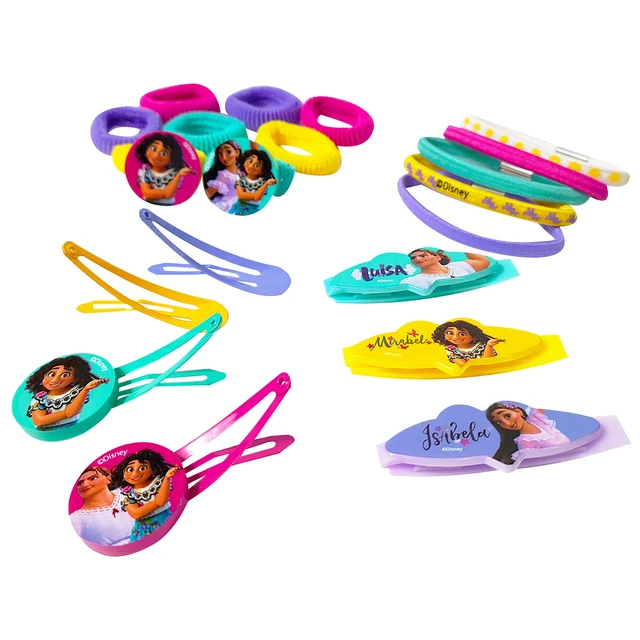 Alt view image 2 of 7 - Luv Her Encanto Girls 20 Piece Accessory Set with 3 Barrettes, 4 Snap Hair Clips, 5 Elastics and 8 Terry Ponies - Ages 3+