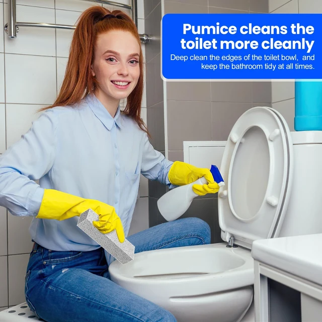 Alt view image 7 of 7 - Riuja 6 Pack Pumice Stone Toilet Bowl Cleaner, Pumice Stone for Cleaning