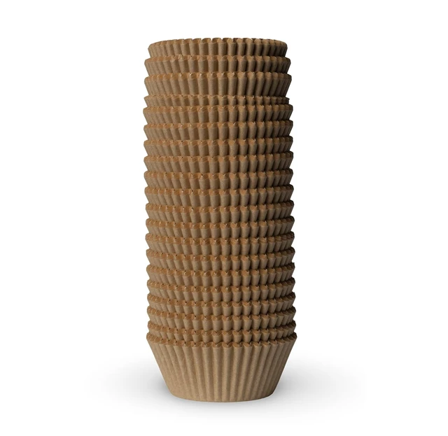 Alt view image 7 of 7 - 200 Paper Cupcake Liners, Muffin Liners or Baking Cups for Desserts, Muffins, Cupcakes and More Treats; Grease Proof, No Smell, Food Grade, Nut Serving Containers (Brown)