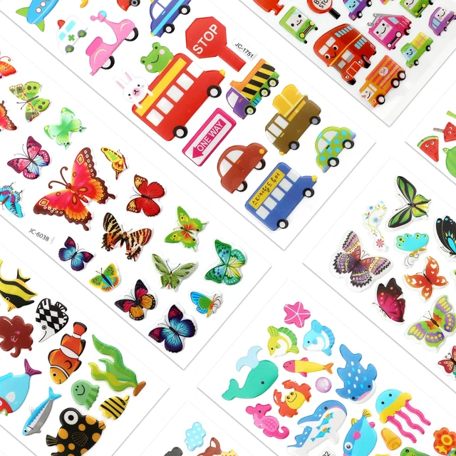 Alt view image 3 of 7 - Puffy 3D Sticker for Kid & Toddler 500+ Variety Pack Cute Scrapbook Sticker