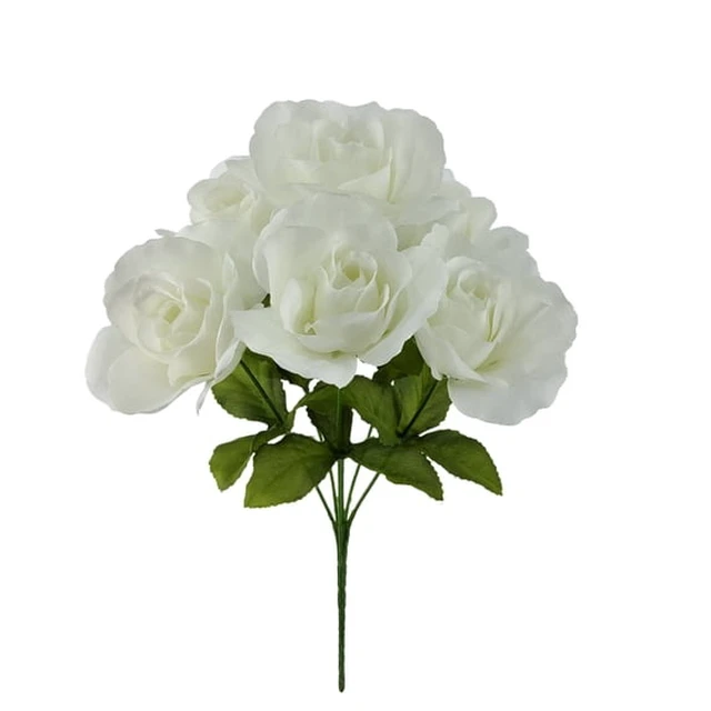Alt view image 2 of 5 - (4 pack) Mainstays Indoor Artificial Sweet Rose Flower Pick, White, 14 in