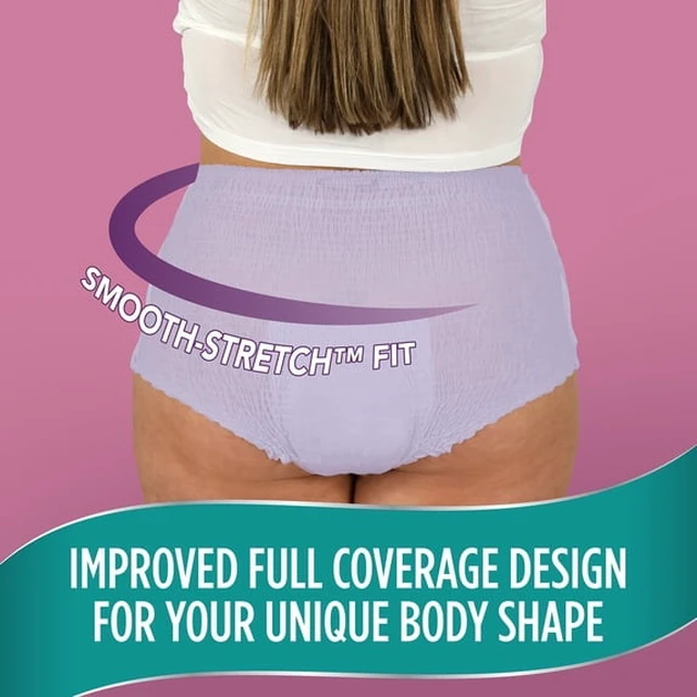 Alt view image 4 of 5 - Assurance Women's Incontinence and Postpartum Underwear, S/M, Maximum Absorbency, 19 Count