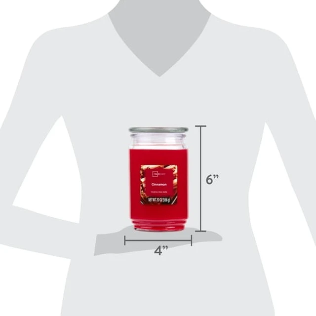 Alt view image 4 of 5 - Mainstays Cinnamon Scented Single-Wick Glass Jar Candle, 20 oz