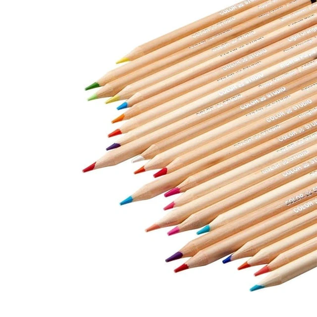 Alt view image 4 of 5 - KINGART Studio Colored Pencils Set 72 Soft Wax-Based Cores for Drawing & Coloring for Artists and Beginners