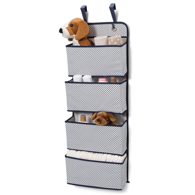 Alt view image 5 of 5 - Delta Children 4-Pocket Hanging Wall Organizer, Navy