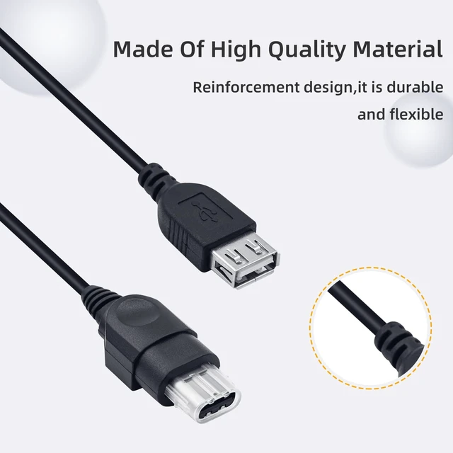 Alt view image 5 of 6 - Mcbazel PC Female USB Converter Adapter Cable for Original Gen. 1 Xbox Console