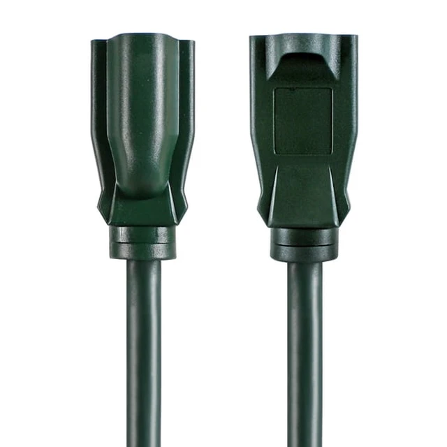 Alt view image 3 of 5 - Hyper Tough 25 ft Green 16AWG 3-Prong Single Outlet Outdoor Extension Cord, 13 Amps