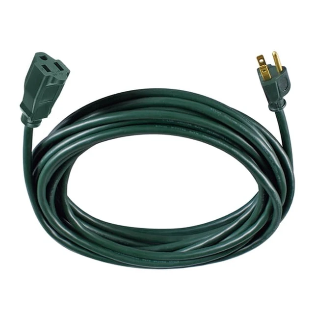 Alt view image 5 of 5 - Hyper Tough 25 ft Green 16AWG 3-Prong Single Outlet Outdoor Extension Cord, 13 Amps