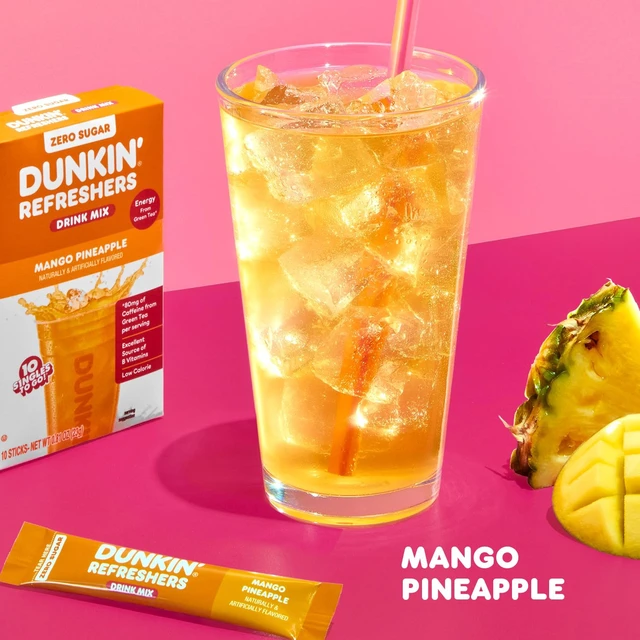 Alt view image 5 of 6 - Dunkin' Refreshers Mango Pineapple Singles To Go, 10 Count