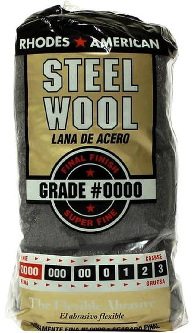 Main image of Homax Rhodes American Steel Wool Super Fine Grade #0000, 12 pads
