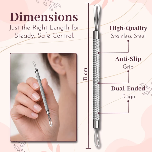Alt view image 5 of 7 - Professional Blackhead Remover Tool with Double Sided Soft Touch and Anti-Slip Design for Whiteheads Comedones and Pimples