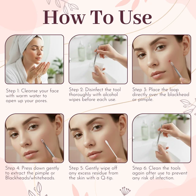 Alt view image 2 of 7 - Professional Blackhead Remover Tool with Double Sided Soft Touch and Anti-Slip Design for Whiteheads Comedones and Pimples