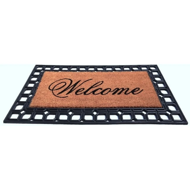 Alt view image 4 of 4 - Mainstays Welcome Doormat with Rubber Frame