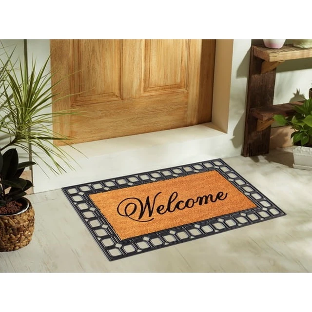Alt view image 3 of 4 - Mainstays Welcome Doormat with Rubber Frame