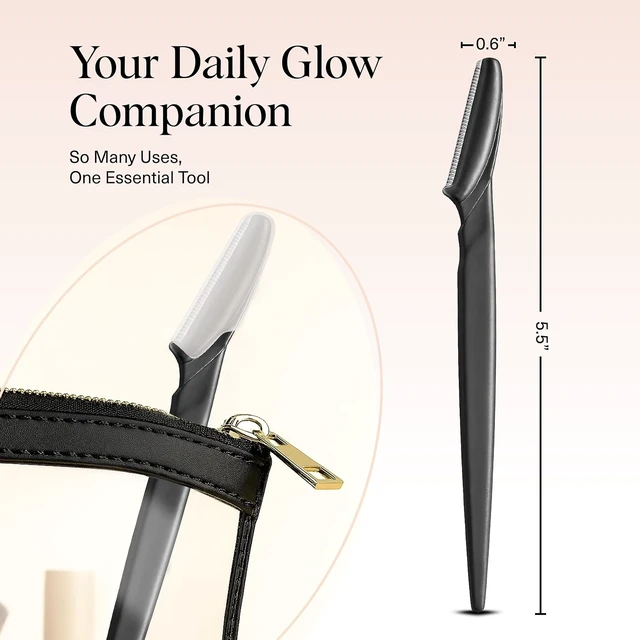 Alt view image 3 of 7 - Kitsch Dermaplane Razor for Women Face Black, 6 pcs