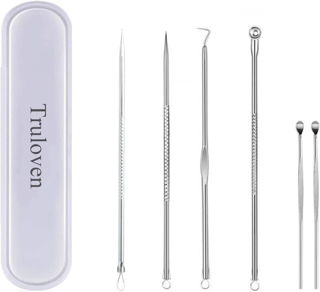 Main image of 6PCS Stainless Steel Blackhead Remover Pimple Extractor Facial Cleaning Tool Kit