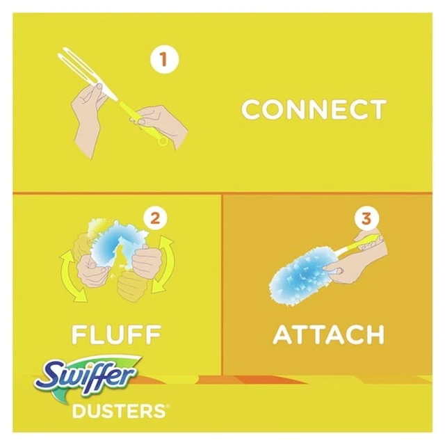 Alt view image 3 of 4 - Swiffer Dusters Multi-Surface Refills, Unscented, 10 Count Dusters