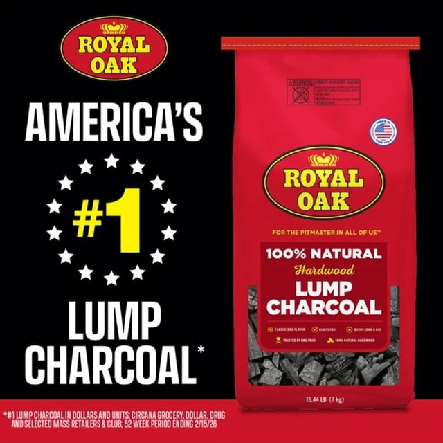 Alt view image 3 of 5 - Royal Oak 100% All Natural Hardwood Lump Charcoal, 15.4 lbs