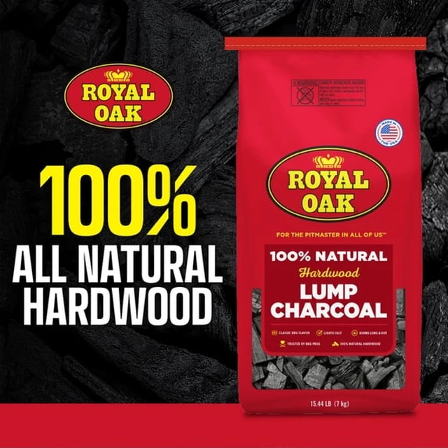 Alt view image 2 of 5 - Royal Oak 100% All Natural Hardwood Lump Charcoal, 15.4 lbs