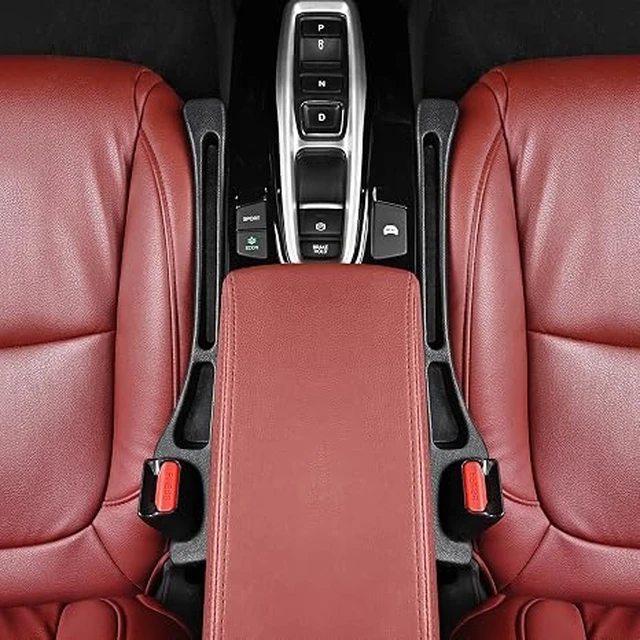 Alt view image 4 of 7 - Car Seat Accessories, Car Seat Gap Filler, Car Organizers and Storage with Phone Holder, Car Interior Accessories Fit Sedan SUV Truck -2PCS Black