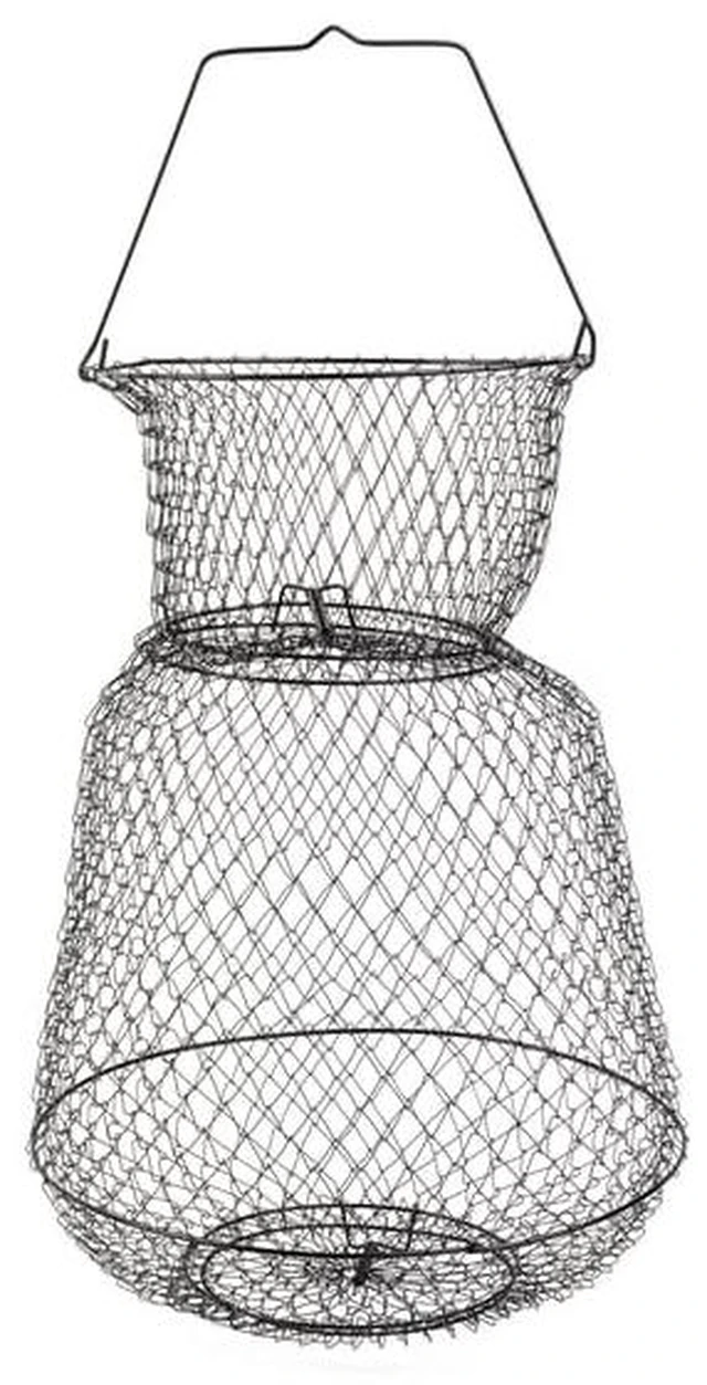 Alt view image 3 of 5 - Ozark Trail 13 in Collapsible Fish Basket, Lightweight Wire Fish Keeper with Spring Loaded Trap Doors for Freshwater and Saltwater Use