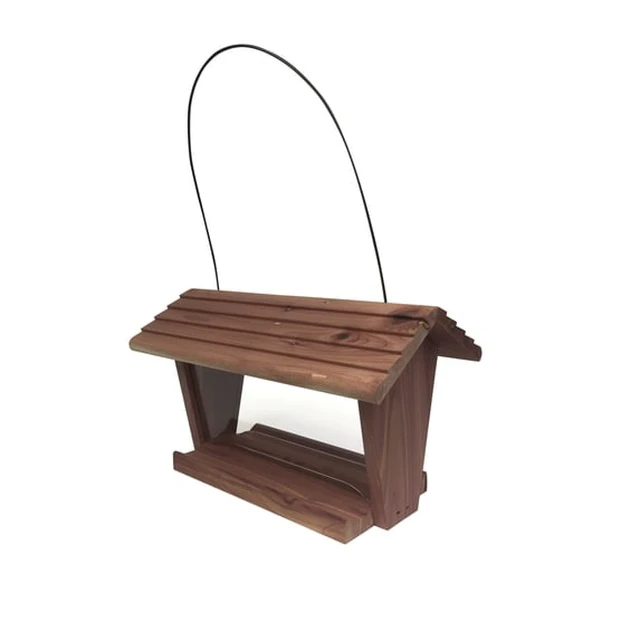 Alt view image 3 of 4 - Pennington Red Cedar Natures Friend Hopper Bird Feeder, 3 lb Capacity