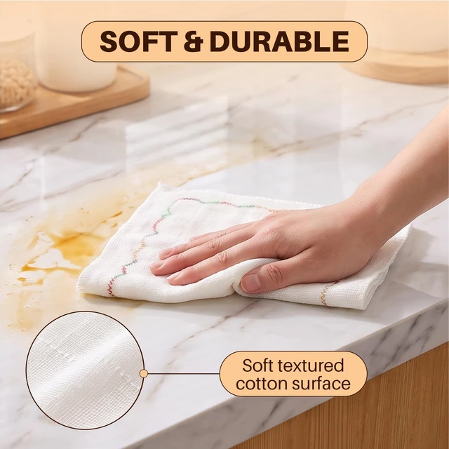 Alt view image 6 of 7 - 6-Pack 12-Layer Thick Kitchen Cleaning Cloths