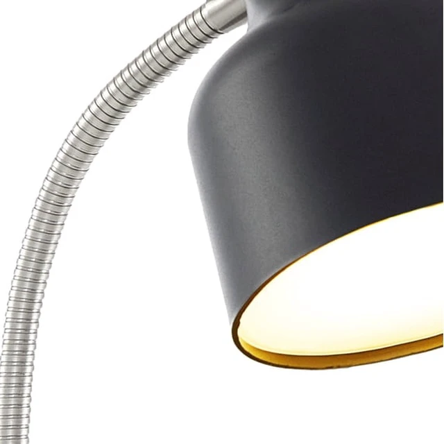 Alt view image 2 of 4 - Mainstays LED Desk Lamp with Catch-All Base & AC Outlet, Matte Black