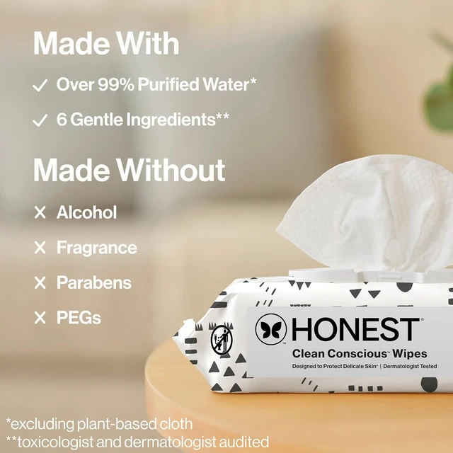 Alt view image 7 of 7 - The Honest Company Multi-Use Baby Wipes, Pattern Play, 60 Count