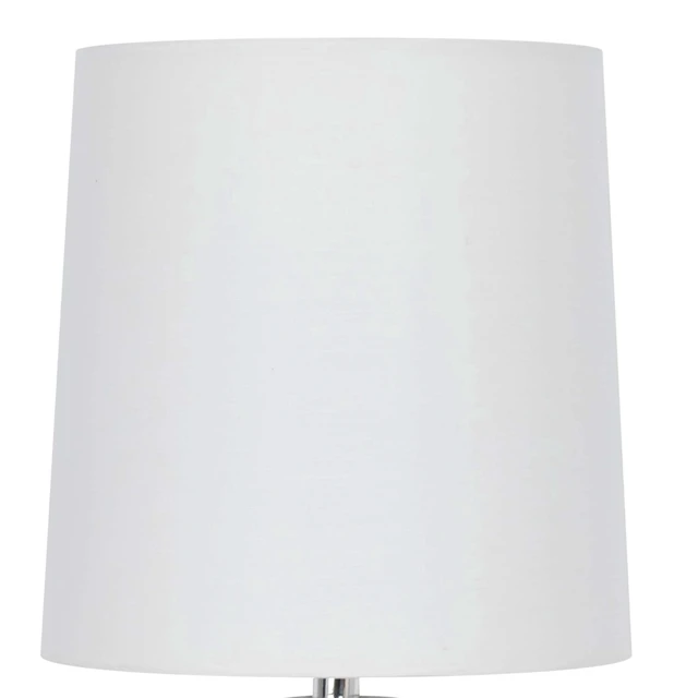 Alt view image 3 of 4 - Mainstays Mini Clear Glass Table Lamp with White Shade, 12.75 in