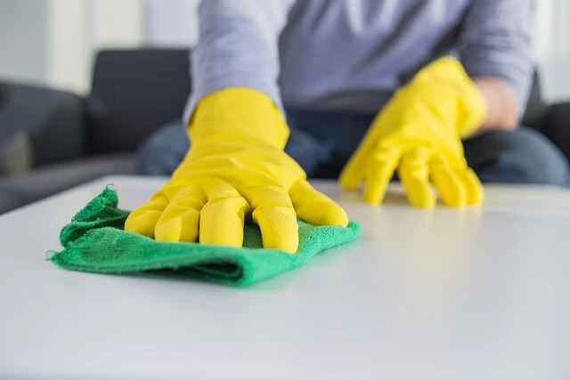 Alt view image 2 of 7 - Steadmax 1 Pair Reusable Natural Rubber Latex Non-Slip Cleaning Dish Gloves for Kitchen Household