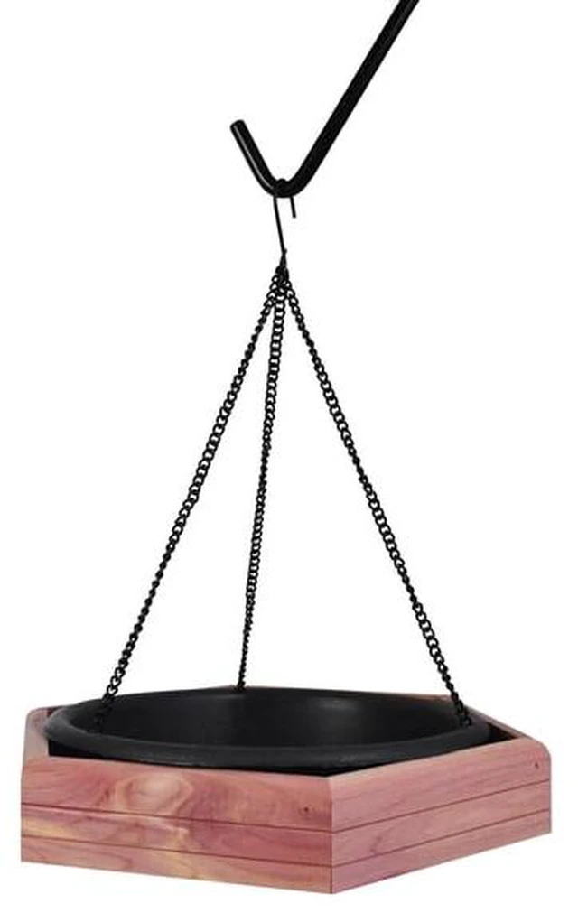Main image of Pennington Red Cedar 2 in 1 Wild Bird Bath and Wild Bird Feeder, 4 lb. Capacity