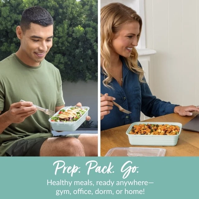 Alt view image 4 of 4 - Bentgo Prep - 20-Piece 1-Compartment Reusable Meal Prep Containers with Lids, PFAS & BPA Free Materials, Durable, Microwave, Freezer, & Dishwasher
